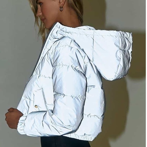 forever 21 cropped puffer jacket